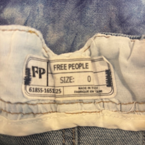 Free People Distressed Mini Denim Skirt - Picture 5 of 8